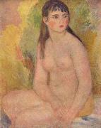 Pierre-Auguste Renoir Weiblicher Akt oil painting on canvas